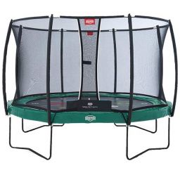 Батут Berg Elite+ 430 Green с сеткой T-series ( купить БАТУТЫ BERG (Нидерланды) Днепропетровск )