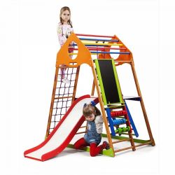 Детский развивающий спортивно-игровой комплекс - KindWood Plus 3 ( купить ДЕТСКИЕ СПОРТИВНЫЕ КОМПЛЕКСЫ ДЛЯ ДОМА Днепропетровск )